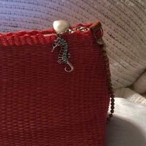 Handcrafted fabric handbag. NWOT